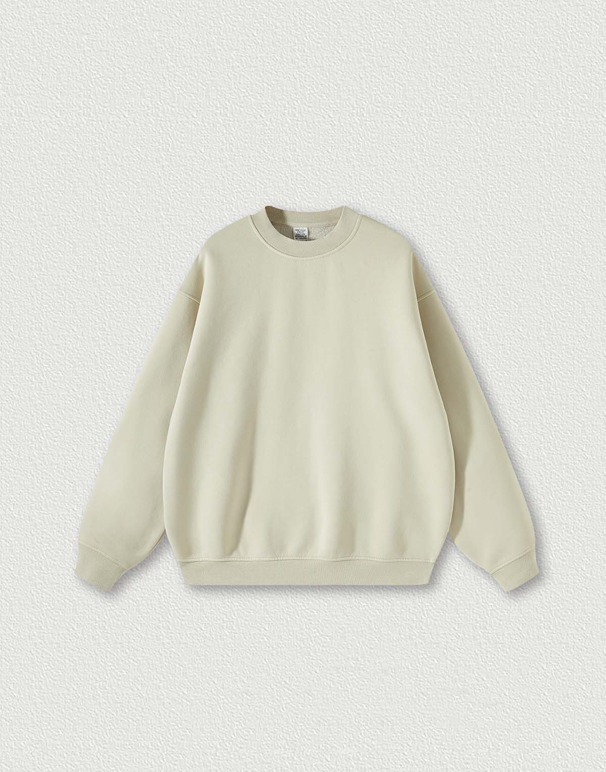 Men's Washed Fleece-Lined Half-Turtleneck Sweatshirt-mh293-2